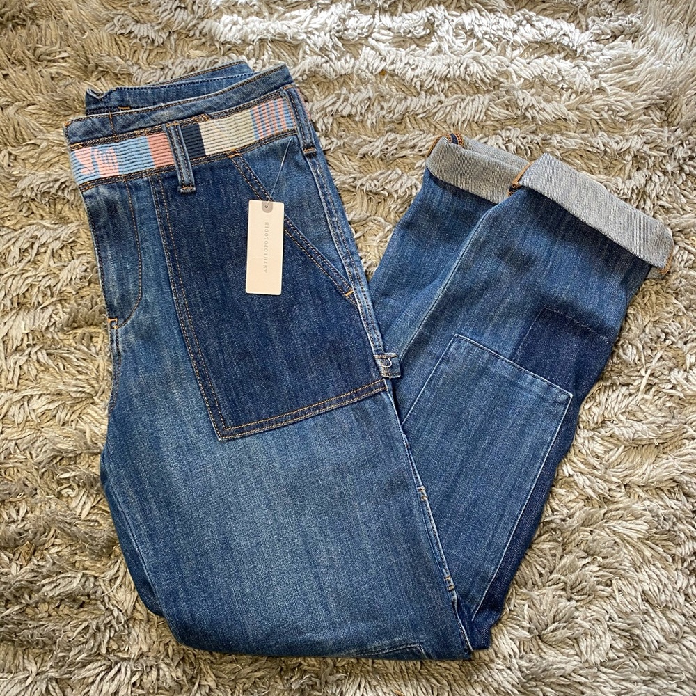 NWT Anthropologie High-Rise Boyfriend Jeans